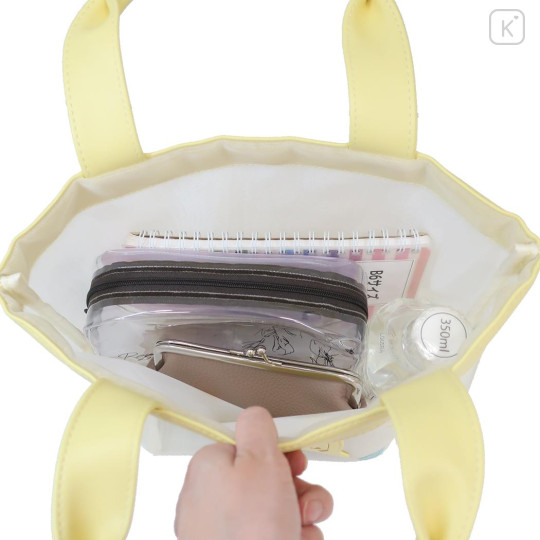 Japan Pokemon Mini Tote Bag - Pikachu / Mesh Pastel - 3