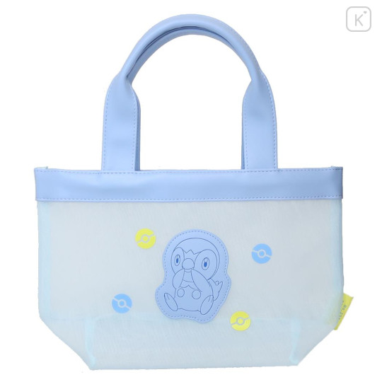 Japan Pokemon Mini Tote Bag - Piplup : Mesh Pastel | Kawaii Limited