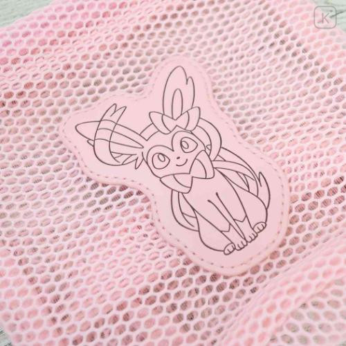 Japan Pokemon Drawstring Bag - Sylveon / Mesh Pastel - 4