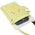 Japan Pokemon Gadget Phone & Card Shoulder Pouch - Pikachu / Smile - 3