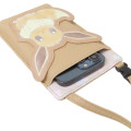 Japan Pokemon Gadget Phone & Card Shoulder Pouch - Eevee / Smile - 3