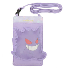 Japan Pokemon Gadget Phone & Card Shoulder Pouch - Gengar / Smile