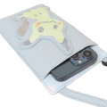 Japan Pokemon Gadget Phone & Card Shoulder Pouch - Mimikyu / Smile - 3