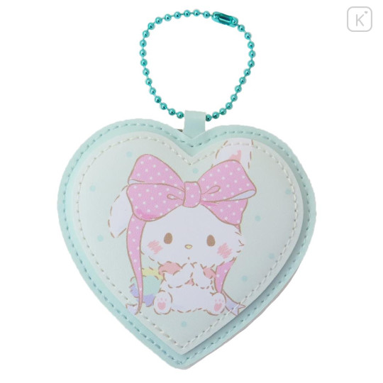 Japan Sanrio Name Tag Badge Keychain - Wish Me Mell : Big Ribbon Heart - 1