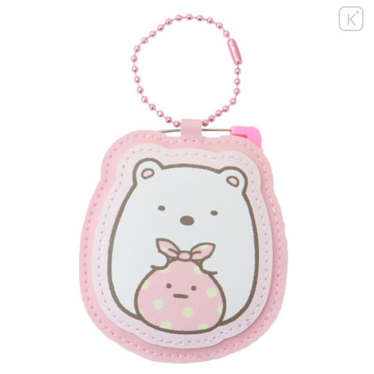 Japan San-X Name Tag Badge Keychain - Sumikko Gurashi : Shirokuma - 1