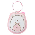 Japan San-X Name Tag Badge Keychain - Sumikko Gurashi : Shirokuma - 1