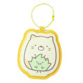 Japan San-X Name Tag Badge Keychain - Sumikko Gurashi : Neko - 1