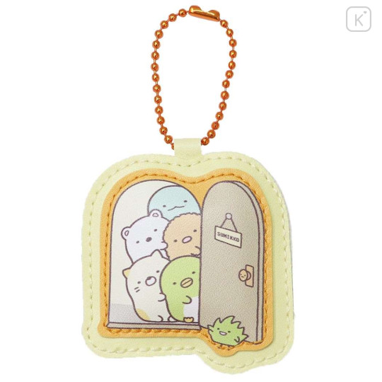 Japan San-X Name Tag Badge Keychain - Sumikko Gurashi : Peek - 1