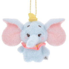 Japan Disney Store Fluffy Plush Keychain - Dumbo / Hoccho Blessed Flat