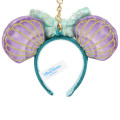 Japan Tokyo Disney Resort Keychain - Minnie Mouse Sequin Ear Headband / Ariel - 3