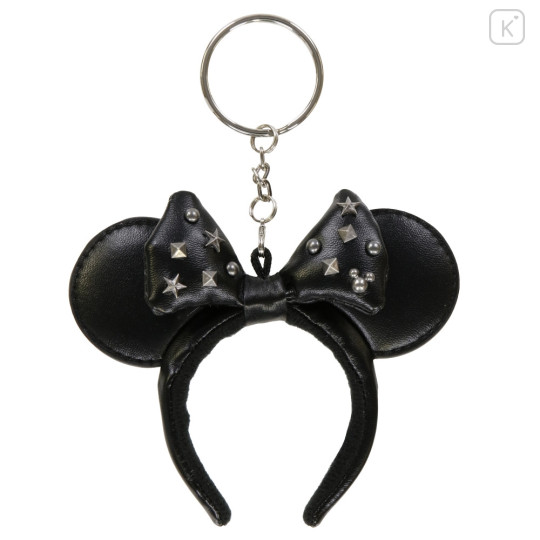 Japan Tokyo Disney Resort Keychain - Minnie Mouse Sequin Ear Headband / Black - 1