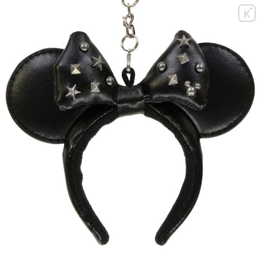 Japan Tokyo Disney Resort Keychain - Minnie Mouse Sequin Ear Headband / Black - 2