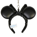 Japan Tokyo Disney Resort Keychain - Minnie Mouse Sequin Ear Headband / Black - 3