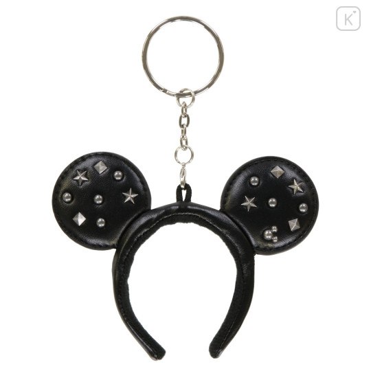 Japan Tokyo Disney Resort Miniature Keychain - Mickey Mouse Sequin Ear Headband : Black - 1