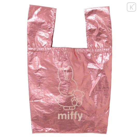 Japan Miffy Shiny Eco Shopping Bag - Pink - 1