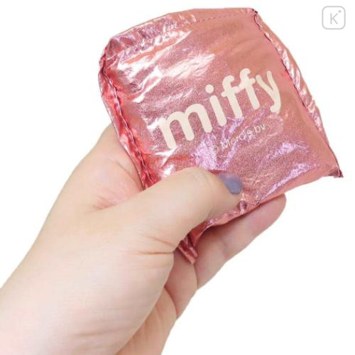 Japan Miffy Shiny Eco Shopping Bag - Pink - 4