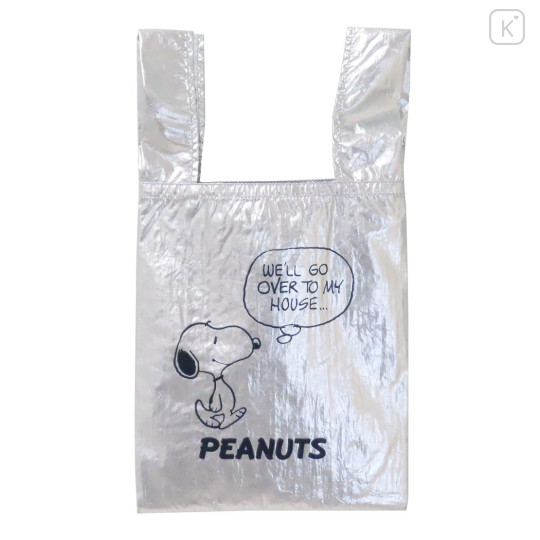 Japan Peanuts Shiny Eco Shopping Bag - Snoopy - 1