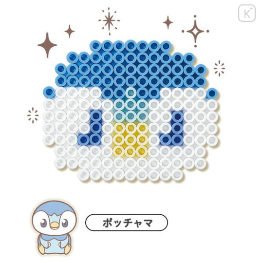 Japan Pokemon Perler Beads Iron Beads DIY Craft Kit - Piplup / Pokepeace - 2