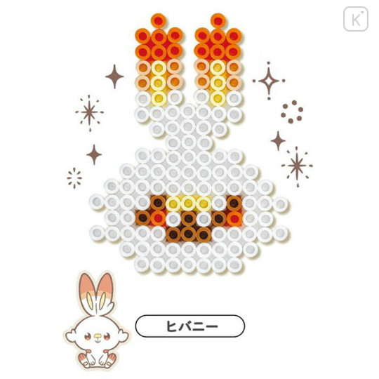 Japan Pokemon Perler Beads Iron Beads DIY Craft Kit - Scorbunny / Pokepeace - 2