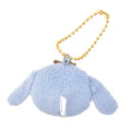 Japan Disney Store Mini Fluffy Plush Keychain - Eeyore / Little Face - 4