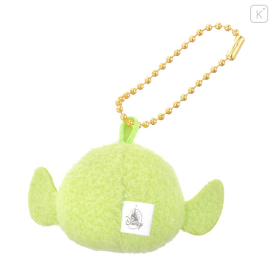 Japan Disney Store Mini Fluffy Plush Keychain - Little Green Men / Little Face - 4