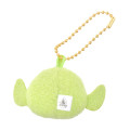 Japan Disney Store Mini Fluffy Plush Keychain - Little Green Men / Little Face - 4