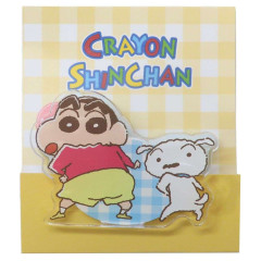 Japan Crayon Shin-chan Acrylic Clip - Shin & Shiro