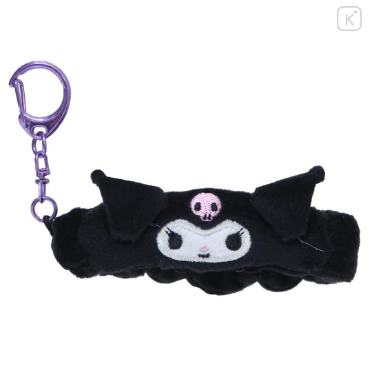 Japan Sanrio Fluffy Keychain - Kuromi / Costume Hairband - 1