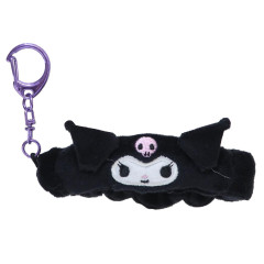 Japan Sanrio Fluffy Keychain - Kuromi / Costume Hairband