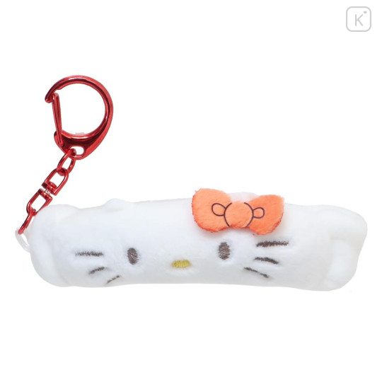 Japan Sanrio Fluffy Keychain - Hello Kitty / Costume Hairband - 1