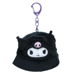 Japan Sanrio Fluffy Keychain - Kuromi / Costume Sauna Hat