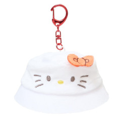 Japan Sanrio Fluffy Keychain - Hello Kitty / Costume Sauna Hat