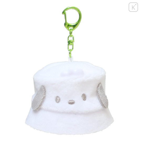 Japan Sanrio Fluffy Keychain - Pochacco / Costume Sauna Hat - 1