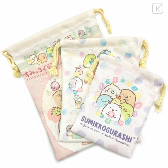 Japan San-X Drawstring Bag Set - Sumikko Gurashi / Jewerly - 1