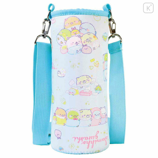 Japan San-X Plastic Bottle Holder - Sumikko Gurashi / Baby Blue - 1