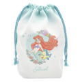 Japan Disney Drawstring Bag - Little Mermaid Ariel & Flounder in the Sea - 1