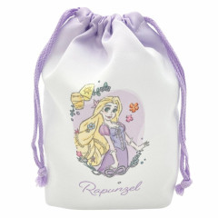 Japan Disney Drawstring Bag - Rapunzel / Flower