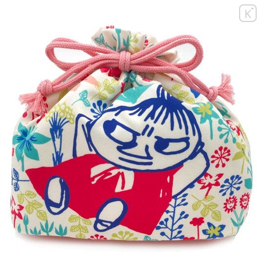 Japan Moomin Drawstring Bag & Lunch Bag - Little My / Colorful Drawing - 1