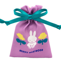 Japan Miffy Mini Drawstring Bag - Rose / Purple & Green