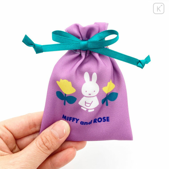 Japan Miffy Mini Drawstring Bag - Rose / Purple & Green - 3