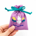 Japan Miffy Mini Drawstring Bag - Rose / Purple & Green - 3