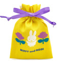 Japan Miffy Mini Drawstring Bag - Rose / Yellow & Purple - 1