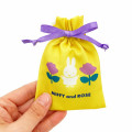 Japan Miffy Mini Drawstring Bag - Rose / Yellow & Purple - 3