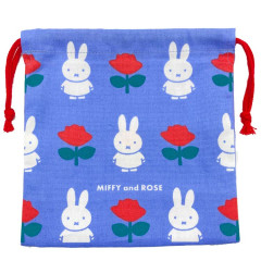 Japan Miffy Drawstring Bag - Rose / Blue & Red