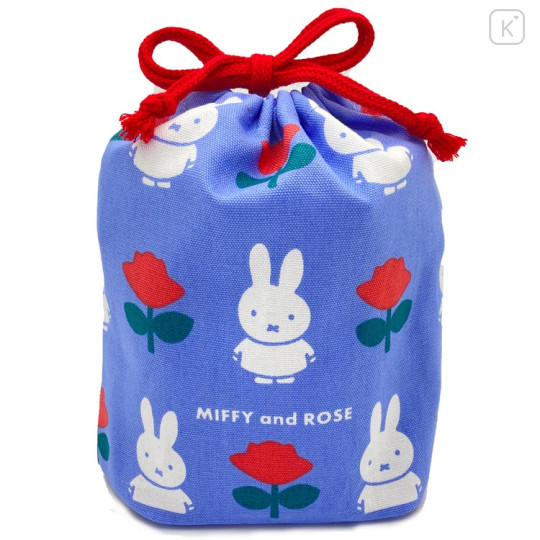 Japan Miffy Drawstring Bag - Rose / Blue & Red - 2