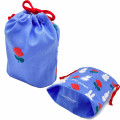 Japan Miffy Drawstring Bag - Rose / Blue & Red - 3