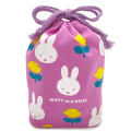 Japan Miffy Drawstring Bag - Rose / Purple & Green - 2