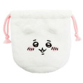 Japan Chiikawa Embroidery Fluffy Drawstring Bag - 1