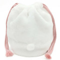 Japan Chiikawa Embroidery Fluffy Drawstring Bag - 2