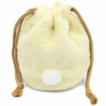 Japan Chiikawa Embroidery Fluffy Drawstring Bag - Rabbit - 2